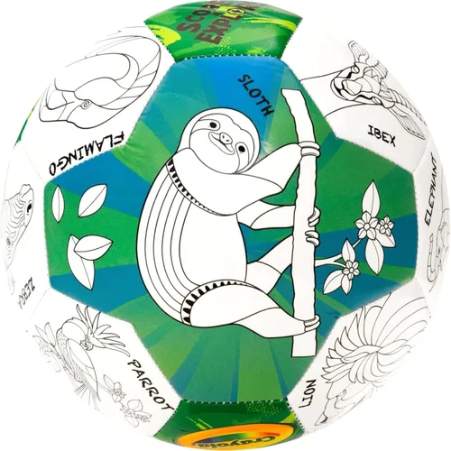 Crayola Balón de fútbol oficial - Unisex Niños - CRAY302BL Zoo Animal Talla 5