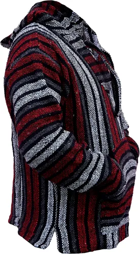 Miniatura 3 de Del Mex Mexican Baja - Poncho tipo sudadera con capucha, diseño de surf, estilo hippie