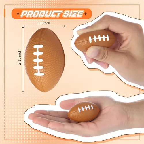 Miniatura 2 de Blulu Paquete de 30 mini bolas de fútbol de espuma para el estrés a granel de 2.17 pulgadas para niños y adultos, regalo de fiesta escolar, pequeño