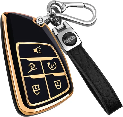 XIYANG TRADE Funda para llavero Chevy con llavero, carcasa de TPU compatible con Chevy Traverse Equinox GMC Silverado Sierra Tahoe Suburban Yukon