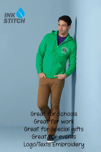 Miniatura 4 de INK STITCH Unisex 18600 Custom Stitching Diseña Tu Propia Sudadera Con Capucha Chaquetas Con Cremallera - Multicolores