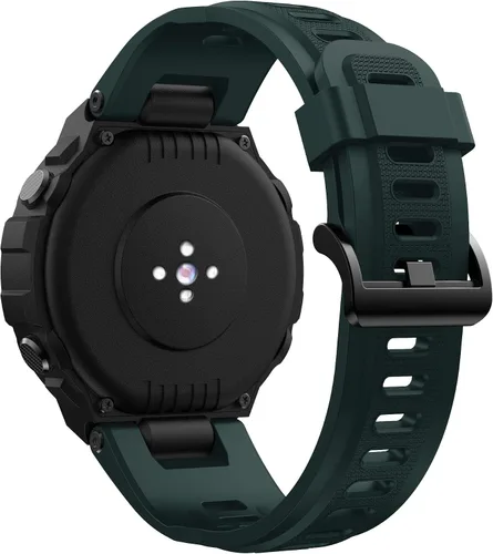 Miniatura 2 de Sunter Pulsera deportiva compatible con amazfit t-rex, correa de silicona suave de repuesto compatible con amazfit t-rex Smart Fitness Watch Verde