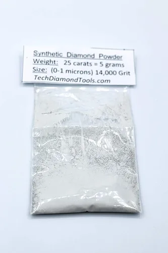 Miniatura 2 de TechDiamondTools Polvo de diamante para pulir vidrio, cuarzo, mármol, piedra, piedra, parabrisas, travertino, grano 14,000, grano 14,000, 0-1