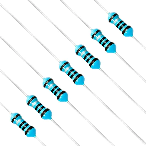 Miniatura 8 de Chanzon 100pcs 1/4W (0.25W) 62 Ohmios Resistencia fija de película metálica Ohmios 0.01 ±1% Tolerancia 62R MF Resistencias de orificio pasante