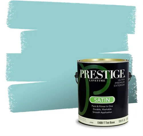 Miniatura 778 de Pintura Exterior + imprimación PRESTIGE, todo-en-uno, 1 galón, acabado mate, color comparable al Valspar* Royal Gray* VS151-Gris real
