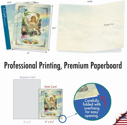 Miniatura 6 de The Best Card Company - 10 notas de agradecimiento en caja con sobres, varios artículos de papelería para decir gracias para hombres y mujeres