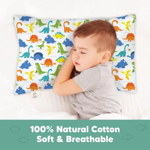 Miniatura 3 de KeaBabies Funda de almohada para niños pequeños de 13 x 18 pulgadas, funda de almohada de algodón orgánico para niños, niñas, funda de algodón suave