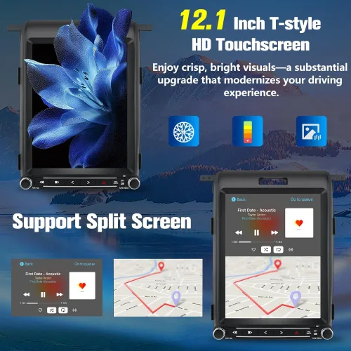 Miniatura 4 de Actualización estéreo de radio de coche para Ford F150 2013-2014, Android 13 8 Core [4 GB+64 GB] Unidad principal con pantalla táctil estilo T
