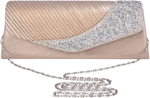 Miniatura 3 de Adoptfade Bolso de mano plisado de piel sintética para mujer