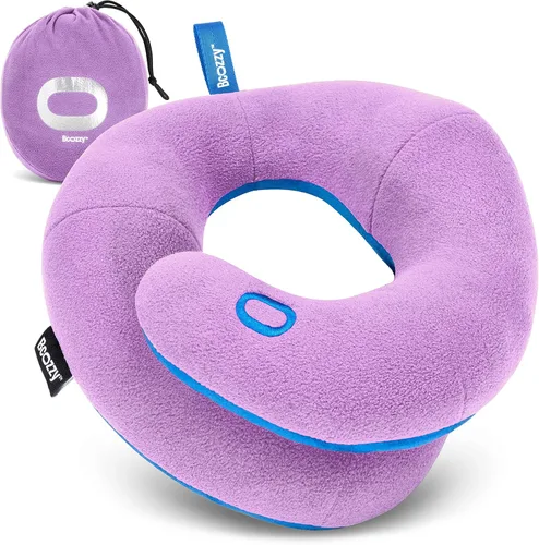 Almohada de viaje BCOZZY Kids & Junior Morado claro