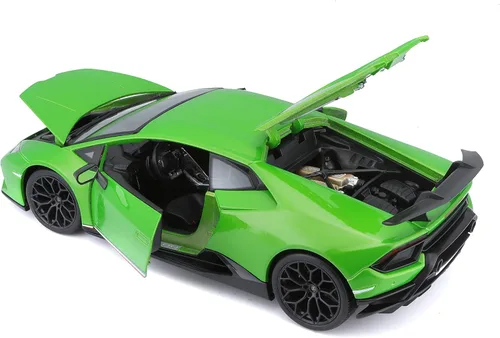 Miniatura 4 de Lamborghini Huracan Performante Metálico Verde 1/18 Modelo de Coche Fundido a Presión por Maisto