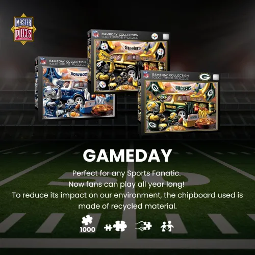 Miniatura 2 de MasterPieces - Rompecabezas de 1000 piezas, NFL San Francisco 49ers, divertido para adultos y familia, acabado antirreflejo, 19.25 x 26.75 pulgadas