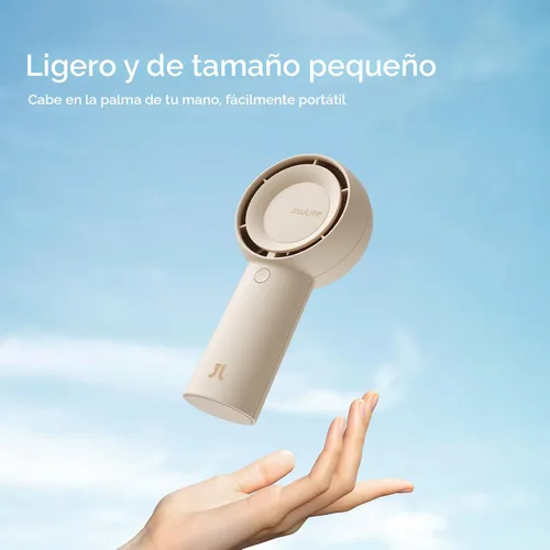Miniatura 9 de JISULIFE Ventilador turbo portátil de mano [16 horas de tiempo de enfriamiento máximo], 4000 mAh USB recargable personal que funciona con batería