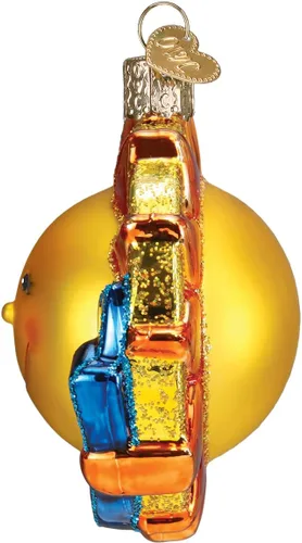 Miniatura 3 de Old World Christmas You are My Sunshine - Adorno de cristal soplado para árbol de Navidad, decoración navideña hecha a mano, colección de refranes