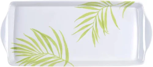Miniatura 34 de Reston Lloyd Corelle Coordinates charola de melamina con asas, (Tidbit Tray)