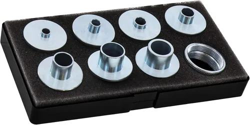 Milescraft Juego de bujes metálicos 1228 – 11 piezas – Juego de guía de plantillas de enrutador – Compatible con subbases de enrutador estilo cable