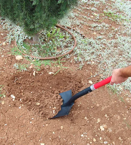 Miniatura 5 de TABOR TOOLS Pala con hoja redondeada y cómodo mango de agarre en D de 31 pulgadas de fibra de vidrio, pala de excavación. J201A.
