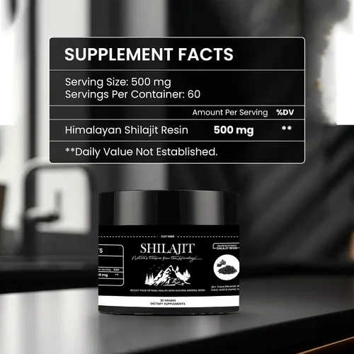 Miniatura 5 de Shilajit - Resina pura del Himalaya, Shilajit 100% pura con ácido fúlvico y más de 85 oligominerales, apoya la energía, la inmunidad y la salud