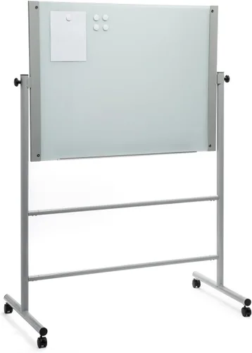 Miniatura 2 de Soporte móvil de pizarra de borrado en seco de vidrio (35 1/2 x 47 1/4 pulgadas) solo soporte, no incluye tabla