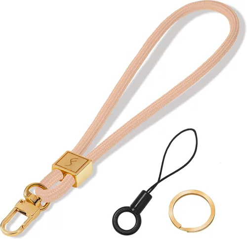 Miniatura 7 de Fishent Cordón para llavero, bonito soporte para llavero, cordón de muñeca tejido mejorado para llaves, correa de muñeca llavero para mujeres