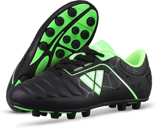 Vizari FG - Botines de fútbol para niños y niñas, zapatos de fútbol para niños pequeñosgrandes, zapatos de fútbol juvenil, comodidad y excelente