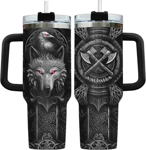 Miniatura 19 de 34HD Regalos de cumpleaños para el Día del Padre, de parte de su hija o hijo, taza de viaje aislada para 50 cumpleaños, clásico de 40 onzas con asa