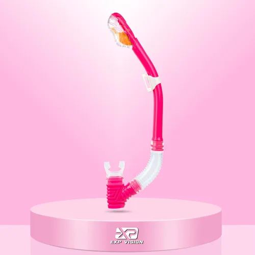 Miniatura 7 de Snorkel seco para niños, tubo de esnórquel definitivo para esnórquel, apnea y natación, tecnología de respiración fácil, válvula seca montada