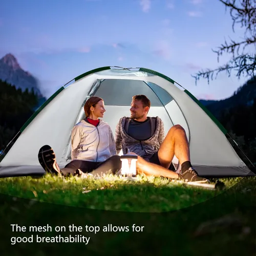 Miniatura 5 de ASFANES Screened Camping Tent, 3-4 Person Waterproof, Haven Tent, Backpack Double Layer Shelter, Easy Setup and Portable for Outdoor, Picnic or