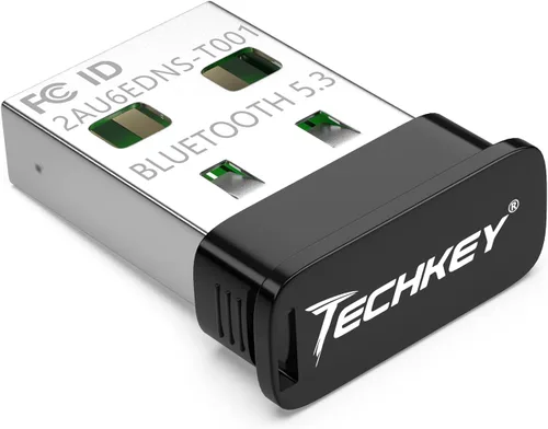 Miniatura 13 de Adaptador USB Bluetooth 5.1 para PC de escritorio: dongle inalámbrico de largo alcance de 300 pies con antena de 5dBi Plug & Play para portátil