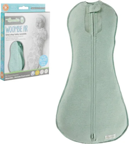 Miniatura 14 de Woombie Baby Air Nursery Swaddling Mantas para bebés Rosas rosa/blancas