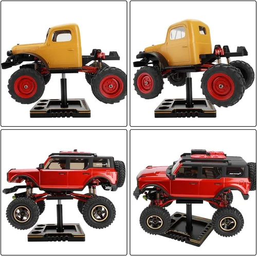 Miniatura 7 de Soporte multifuncional para automóvil a control remoto, soporte de reparación RC con rotación de 360°, elevador o inferior con destornilladores RC
