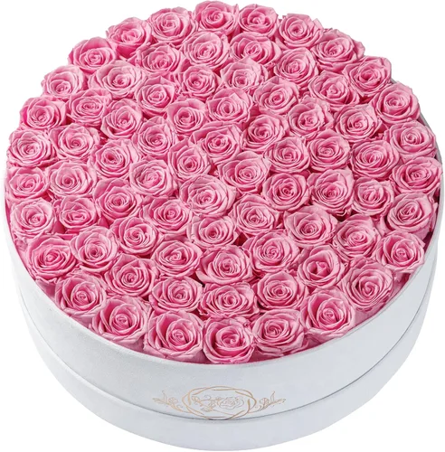 Miniatura 15 de Prifroti 17 flores en una caja de gamuza de lujo, regalos de cumpleaños para mujeres, flores preservadas, regalo de rosas para el día de la madre