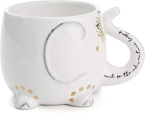 Miniatura 9 de VOTUM Taza de cerámica negra con gato blanco para café o té - Taza con forma de animal con diseños impresos a mano - Bonito regalo hecho a mano