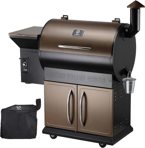 Miniatura 9 de Z GRILLS ZPG-550B2 - Parrilla de pellets de madera y ahumador con controlador PID 2.1, área de cocción de 553 pulgadas cuadradas, sonda de carne