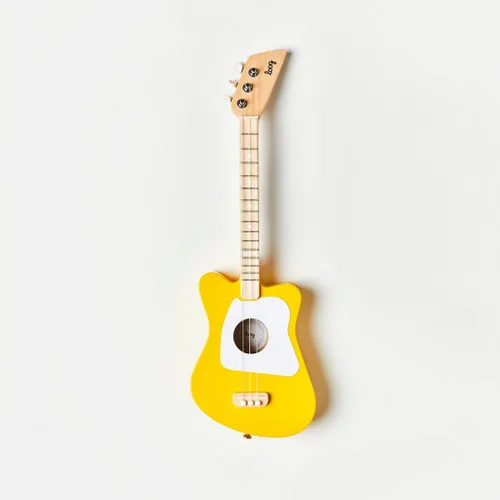 Miniatura 2 de Loog Mini - Guitarra acústica infantil para principiantes, 3 cuerdas a partir de 3 años, aplicación de aprendizaje y lecciones incluidas Amarillo