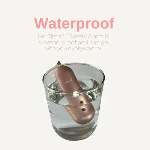 Miniatura 4 de HerTime2 Alarma Personal para Mujeres Adultos Personas Mayores – Viaja Seguro e Impermeable Sirena de Autodefensa – Llavero de Seguridad – Extra