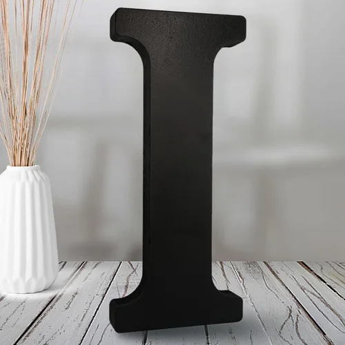 Miniatura 12 de AOCEAN Letras de madera negra de 8 pulgadas Letras de madera sin terminar para decoración de Halloween Letras decorativas de pie Tablero