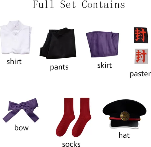 Miniatura 4 de TMSREBU Yugi Tsukasa - Disfraz de cosplay kimono, carnaval, fiesta, uniforme completo Yugi Tsukasa (sombrero)