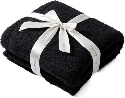 Miniatura 13 de Bearberry - Manta de forro polar súper suave y esponjosa para sofá, cama o sofá cama, manta cálida y acogedora para todas las estaciones
