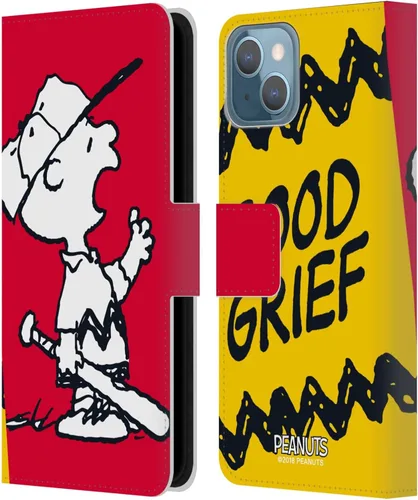 Miniatura 214 de Head Case Designs Funda de piel con licencia oficial de Peanuts Snoopy & Woodstock Balloon Halfs and Laughs para Apple iPhone 7/8/SE 2020 y 2022