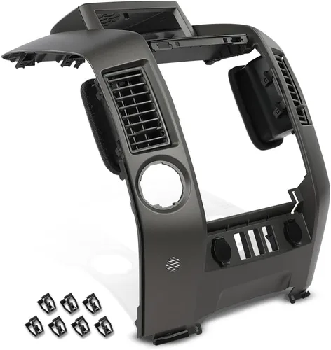PIT66 Bisel de panel central para tablero compatible con Nissan Titan SE y XE 2004-2006 / Armada SE 2004-2006 (añade pantalla, con orificio de audio