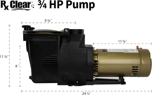 Miniatura 7 de Rx Clear Ultimate Niagara - Bomba de piscina enterrada de 1 HP Voltaje dual 115/230V 116 GPM Cesta coladora grande Resistente a la corrosión
