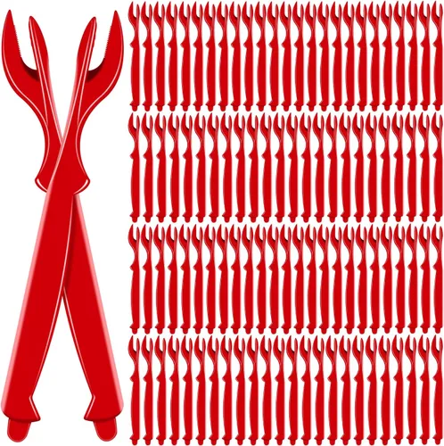 Miniatura 8 de Juego de 50 piezas de galletas con patas de cangrejo, juego de herramientas para langosta, cangrejo, cangrejo, langostinos, camarones, cuchillo