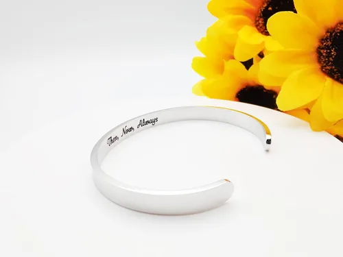 Miniatura 49 de Pulseras inspiradoras para mujer, joyería de acero inoxidable, con refranes, pulsera motivacional con mensaje oculto, pulseras grabadas para mejor