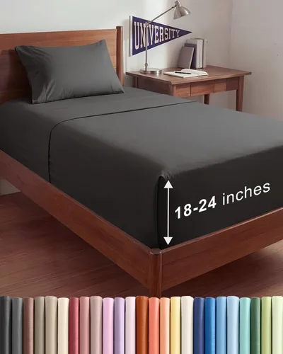 Miniatura 178 de Sábanas King divididas con bolsillos extra profundos, sábanas transpirables y refrescantes de 5 piezas, sábanas de lujo para hotel, suaves, sin 22