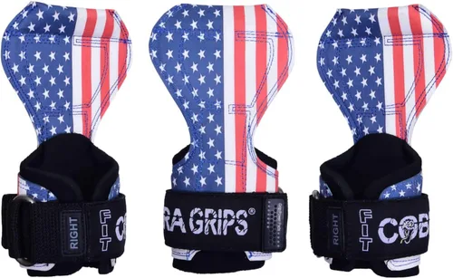 Miniatura 32 de Cobra Grips Weight Lifting Gloves with Adjustable Neoprene Padded Wrist Wraps - Heavy Duty Alternative to Power Lifting Hooks for Deadlifts