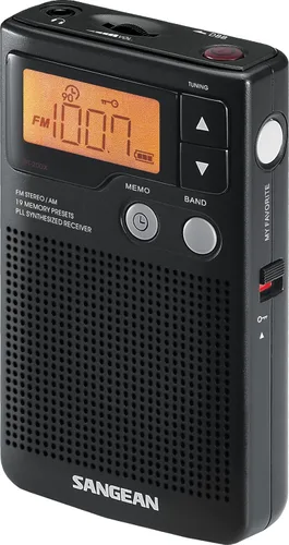 Miniatura 2 de Sangean DT-200X FM Stereo/AM Digital Tuning Pocket Radio Negro