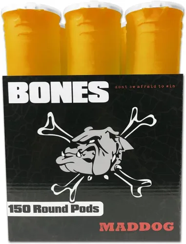 Miniatura 11 de Maddog 150 cápsulas redondas de paintball de huesos Tubos duraderos de recarga rápida para torneos y recreativos Speedball Woodsball Paquete
