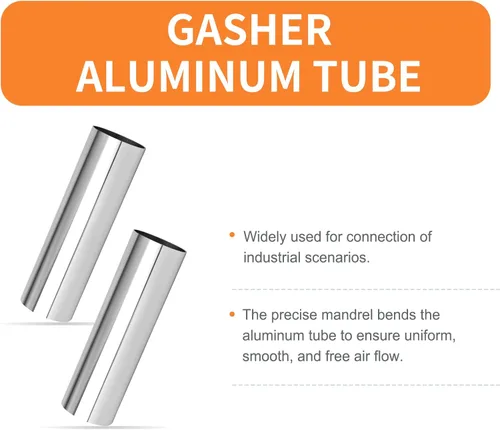 Miniatura 3 de GASHER 1 pieza de tubo recto de aleación de aluminio para tubo interenfriador, tubo de admisión de aire, OD de 2 pulgadas (51 mm), longitud de 12