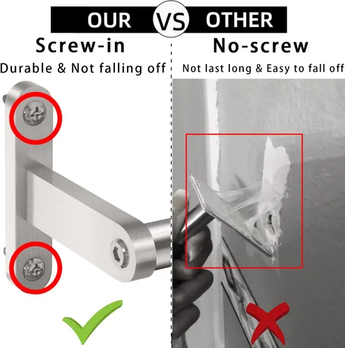 Miniatura 2 de KLJKPA Toallero de baño de 16 pulgadas, toallero para baño montado en la pared, moderno y resistente soporte para toallas de mano de acero Negro